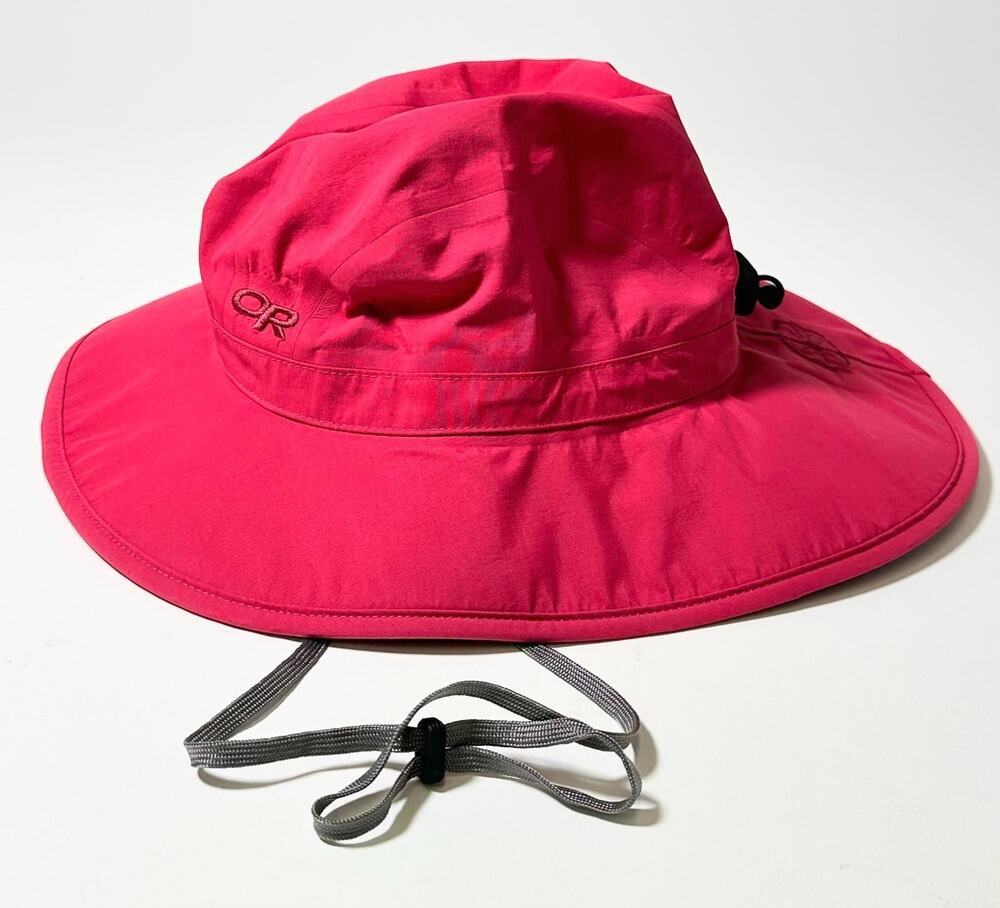 Outdoor Research Seattle Sombrero Gore-Tex Rain Hat Womens S Pink Wide Brim